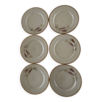 Tulowice Poland stoneware dessert plates