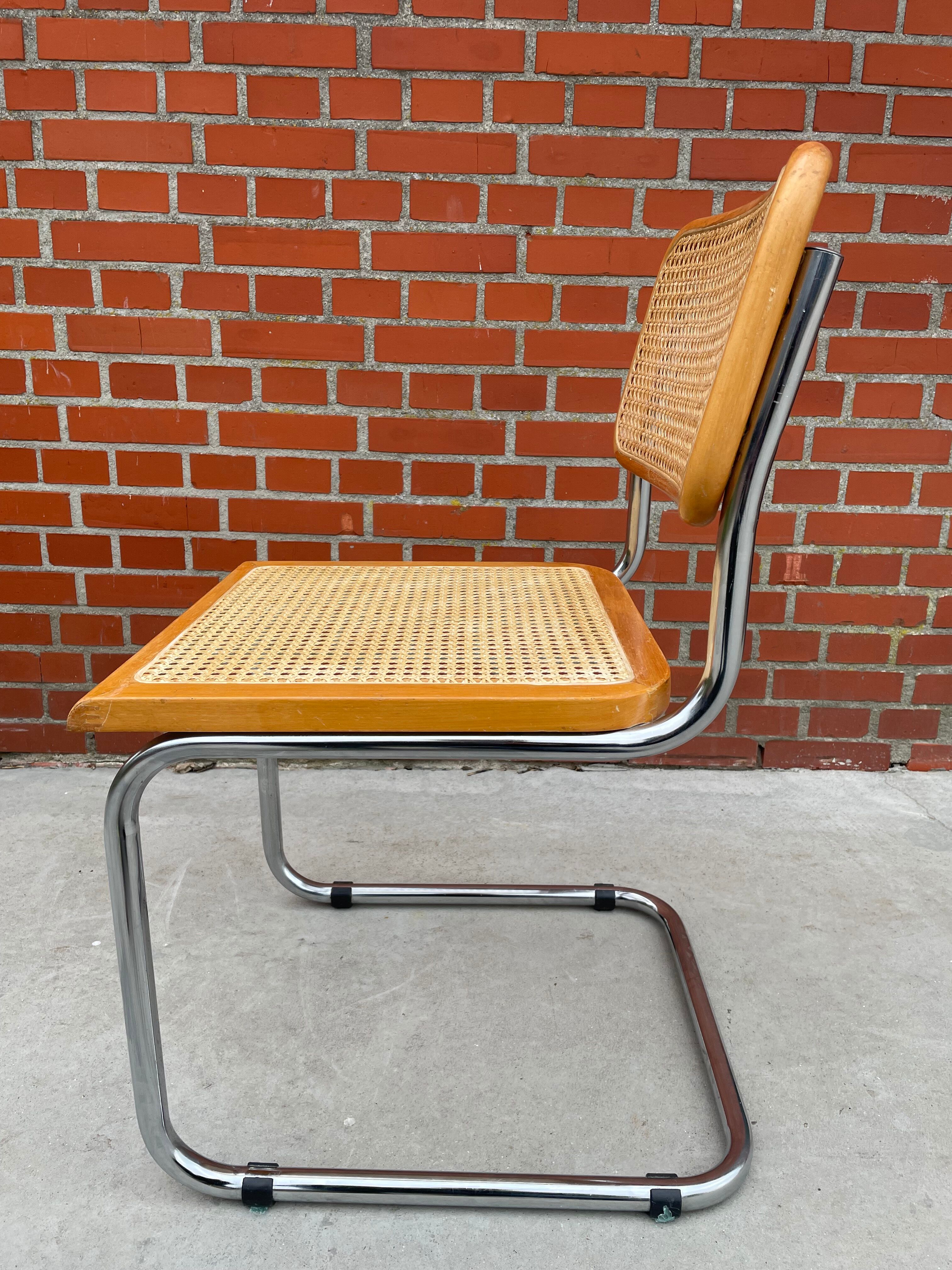 Cesca design chair b32 model in chrome