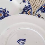 Set of 4 flat plates Model Alexandra Lunéville