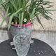 Whiskey carafe and ice bucket in transparent glass vintage 1960/70