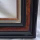 Black and brown wooden frame