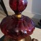 Sampa Helios lamp in red glass
