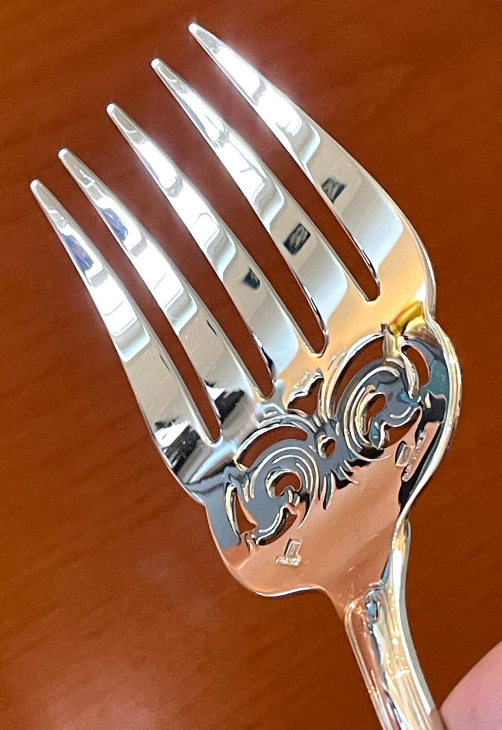 Christofle Malmaison, openwork fish serving utensils