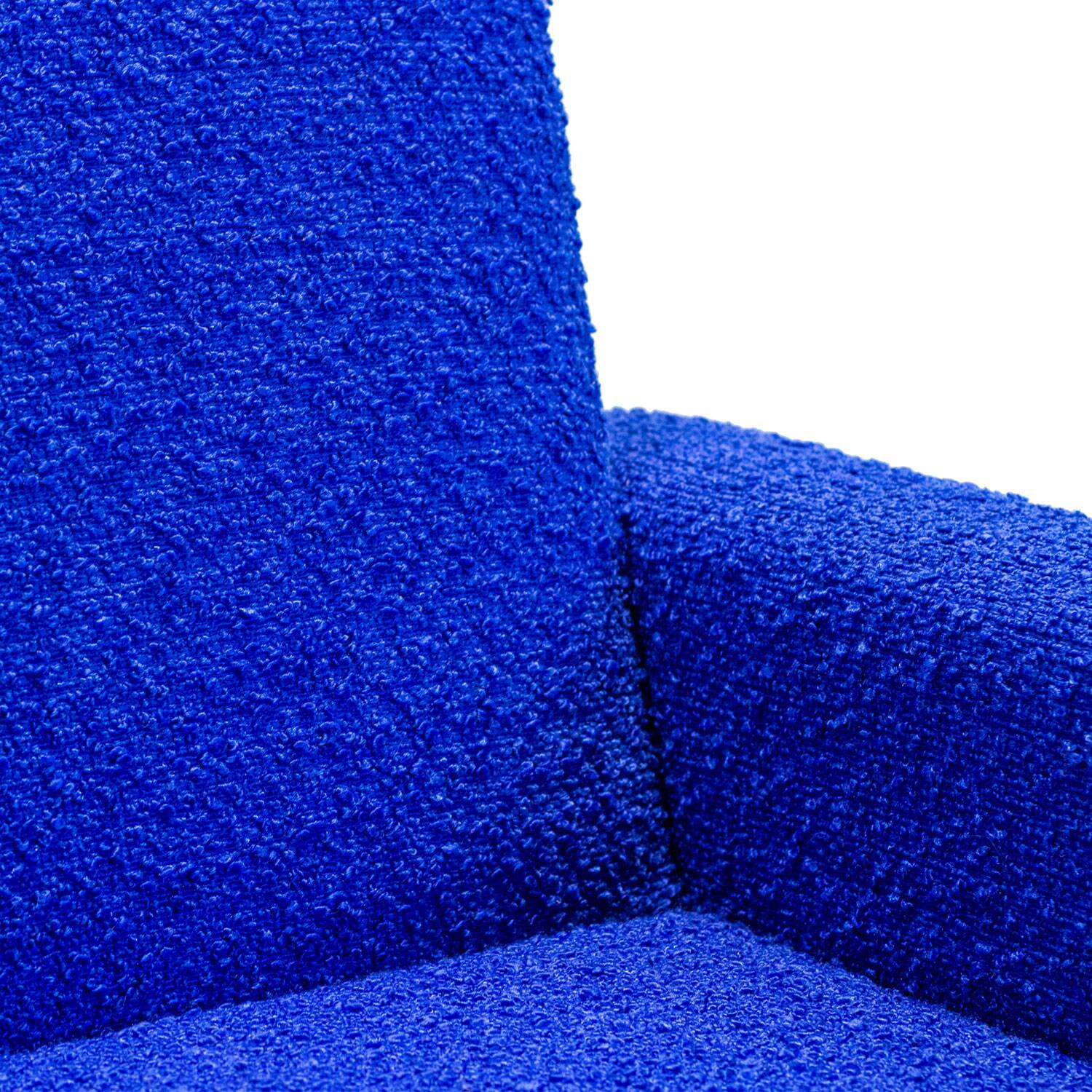 Electric blue armchair