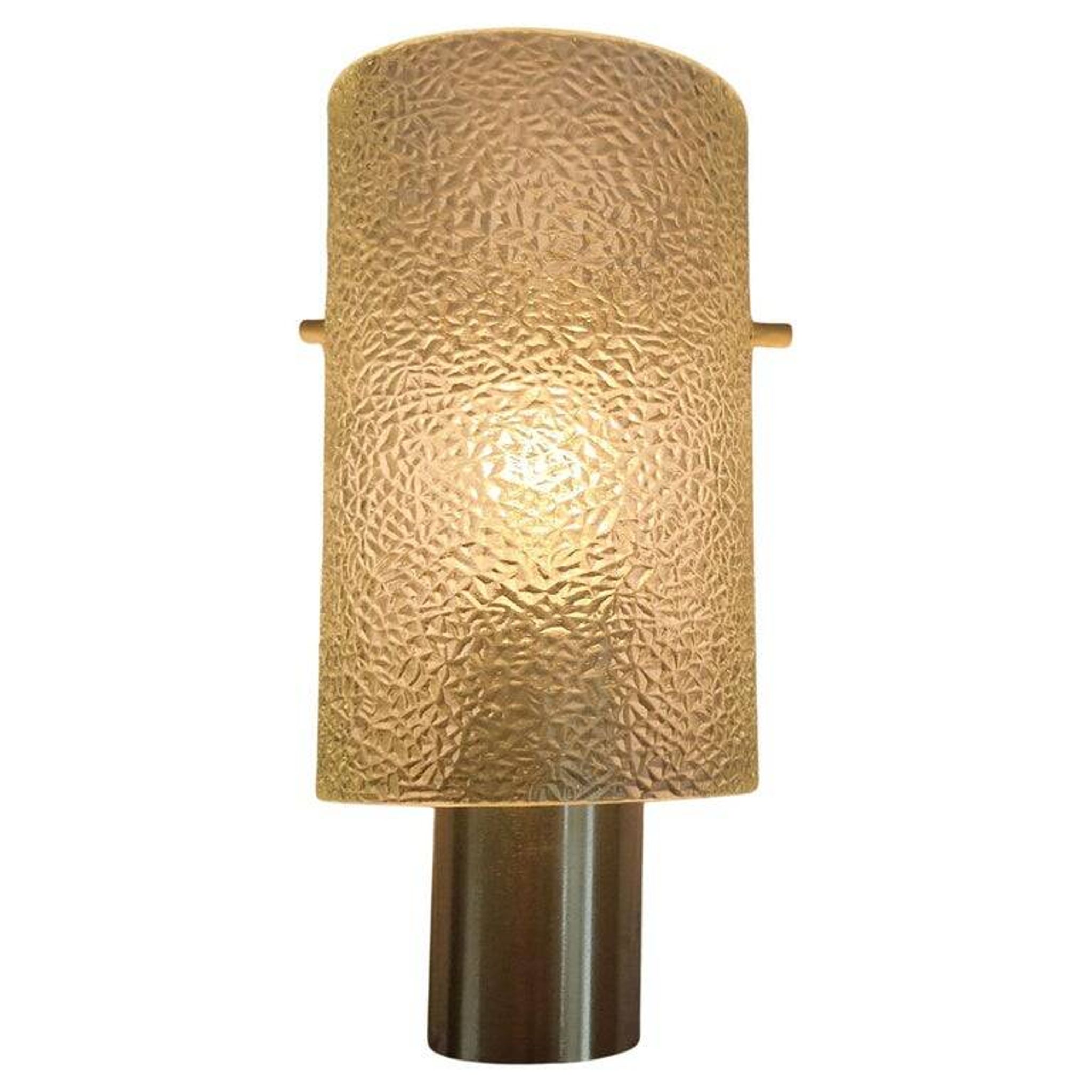 Midcentury Glass and Chrome Wall Lamp, Germany, 1970s