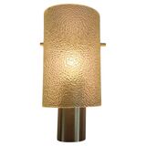 Midcentury Glass and Chrome Wall Lamp, Germany, 1970s