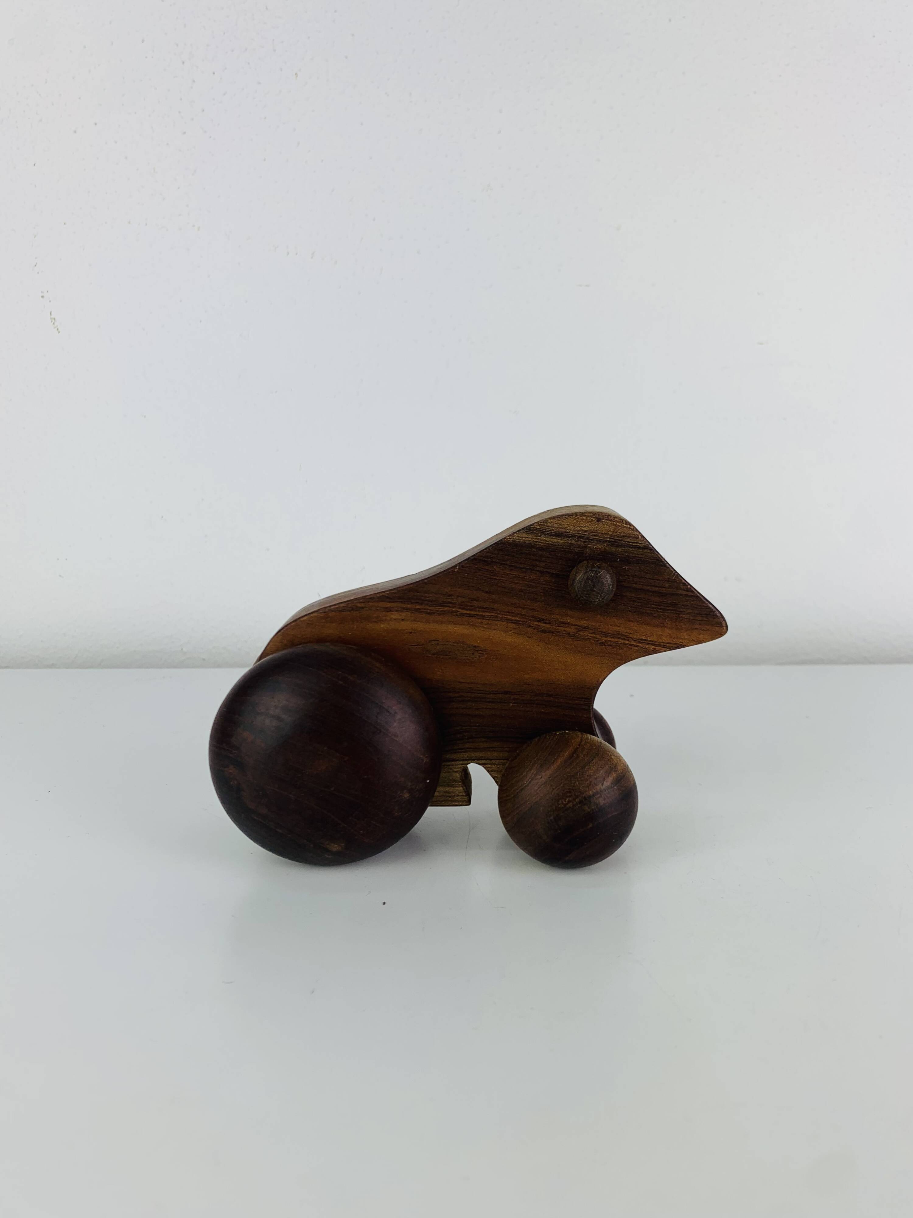 Vintage Scandinavian teak toy, 1960s