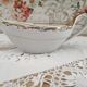White porcelain saucière evor france frieze golden crosses