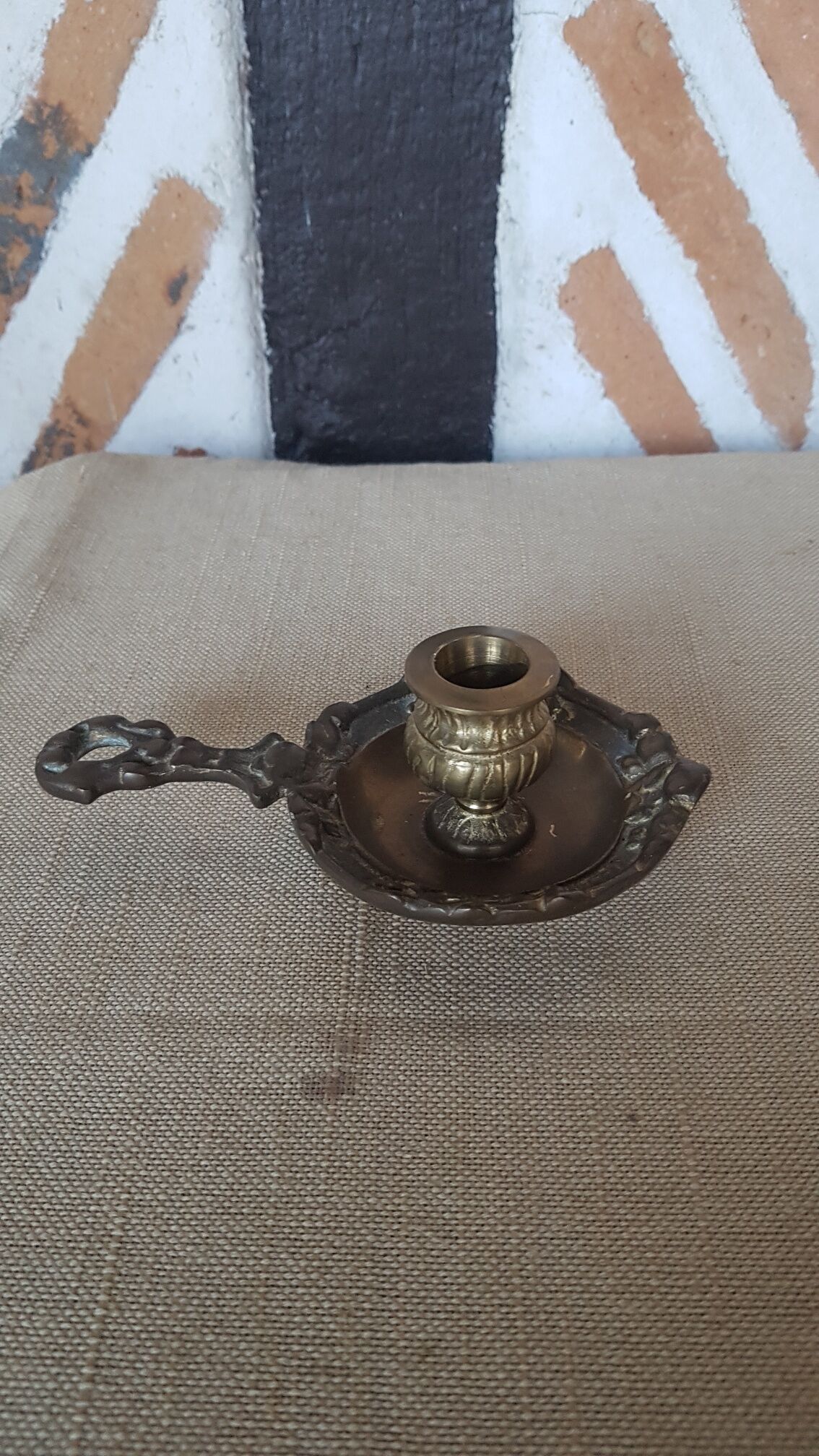 Candlestick candlestick bronze