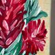 Still life bouquet of flowers painting on canvas signed Morent