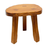 Brutalist tripode vintage stool