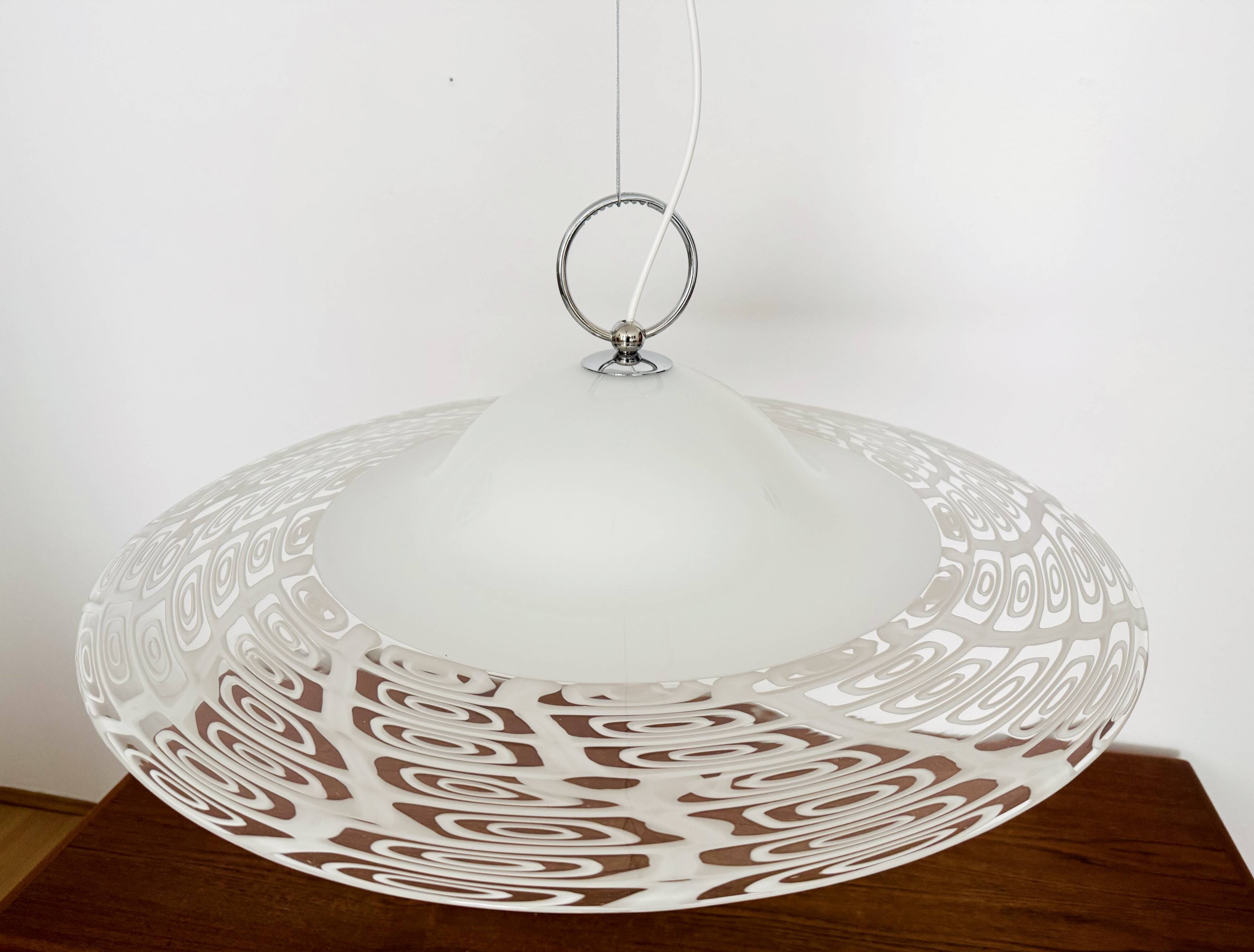 Large Murano Glass Pendant Lamp