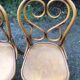 4 Thonet style bentwood chairs in beech.