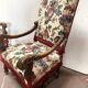Pair of Renaissance style armchairs in solid walnut, 19th century