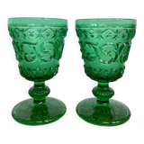 Paire de verres cristal Baccarat Charles X
