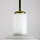Vintage bauhaus opaline cascade pendant light, 1940s