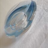 Ancient soliflore vase in bluish glass