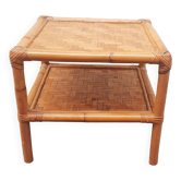 Table basse en bambou