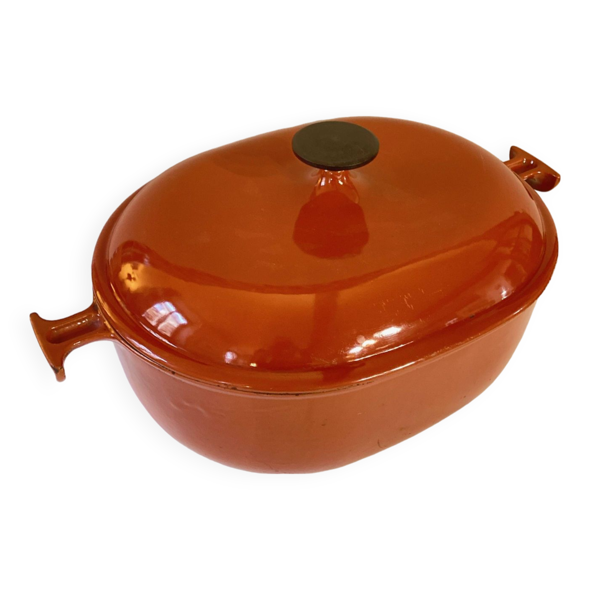 Le Creuzet enameled cast iron casserole dish