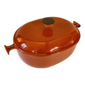 Le Creuzet enameled cast iron casserole dish