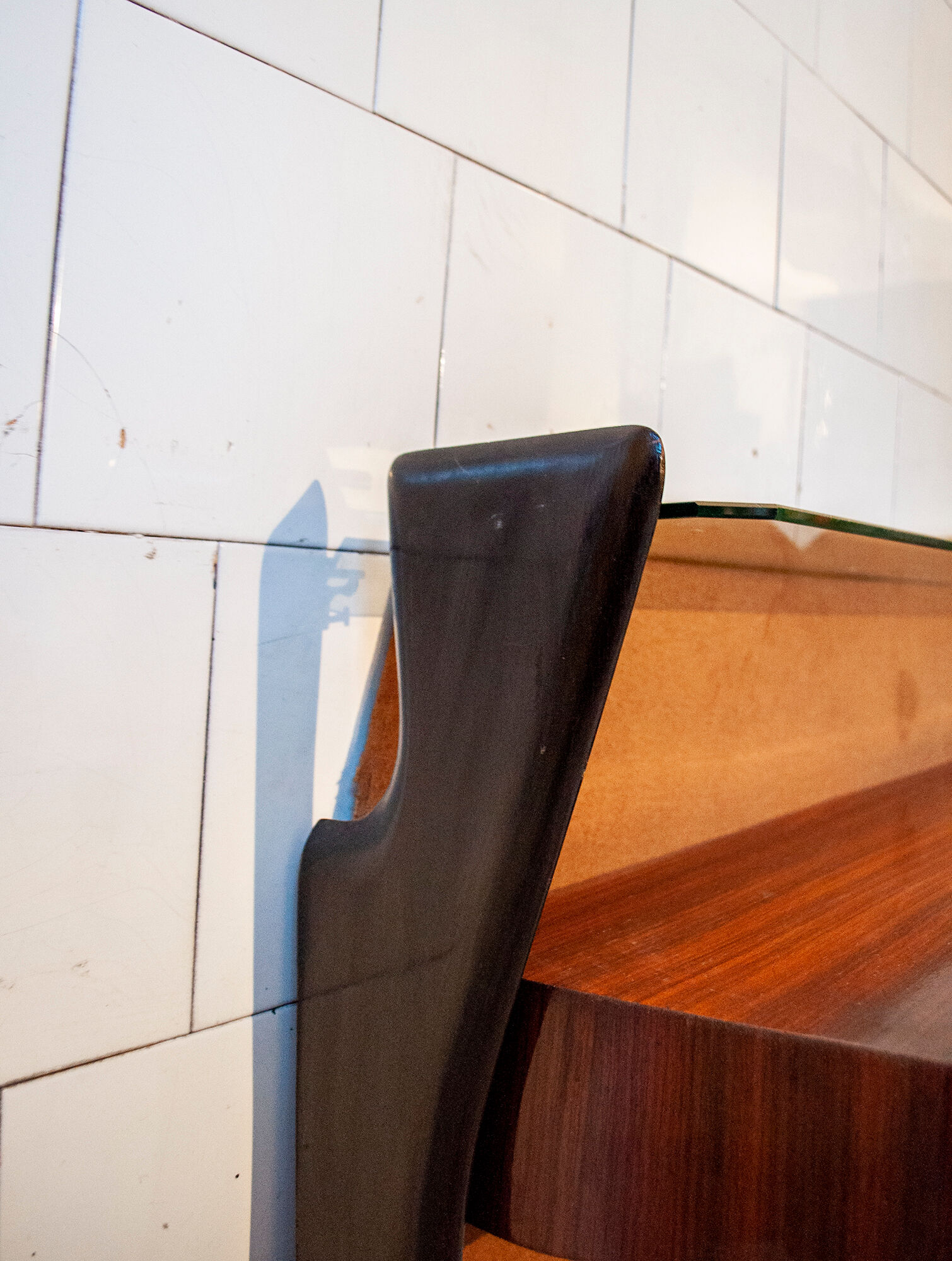 Vintage wooden console Italy 1950s