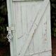 Small solid antique wooden shutter, 104cm high x 54cm wide