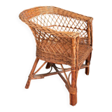 Fauteuil enfant en rotin