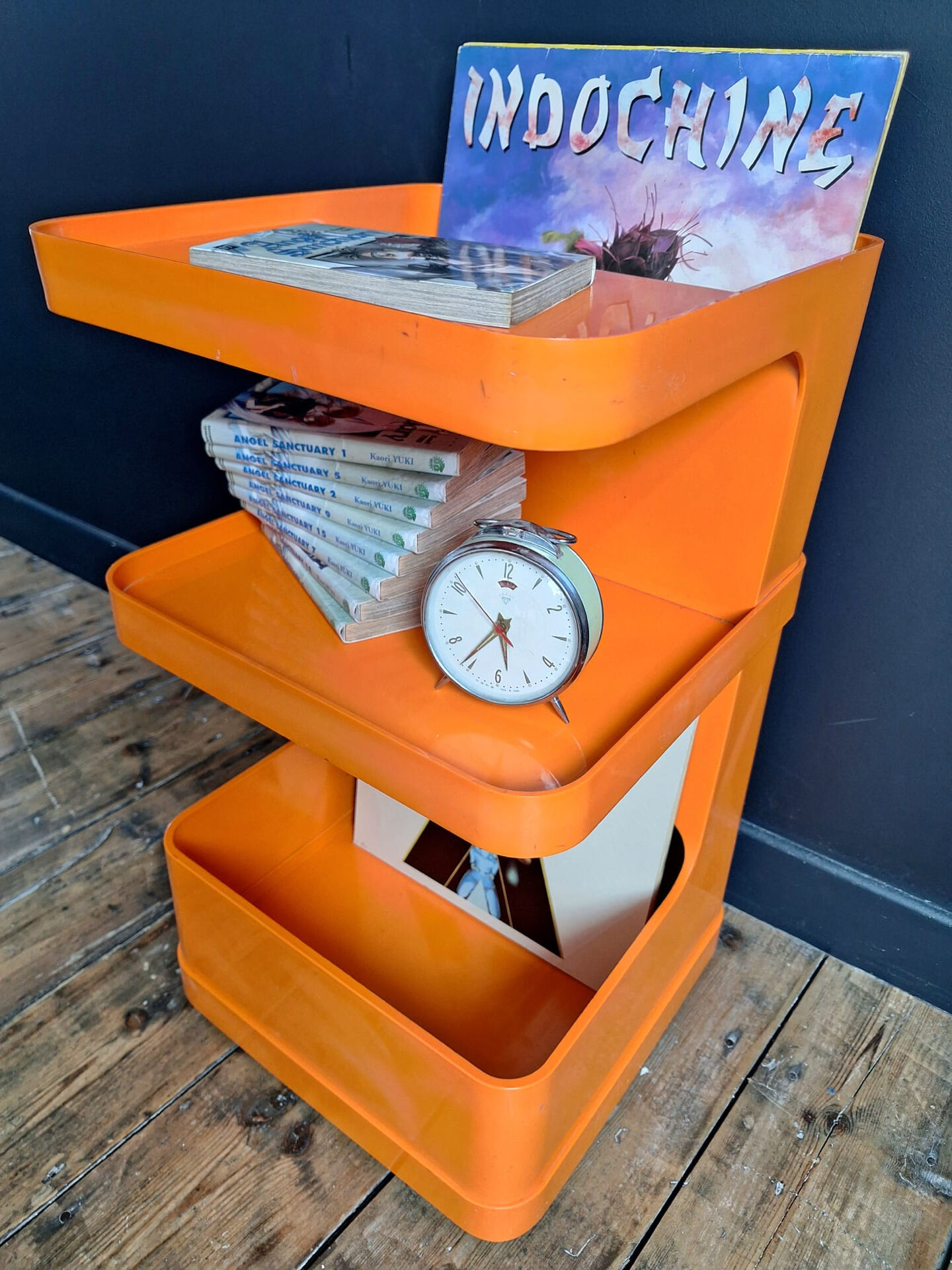 Flair side table for Prisunic by Marc Held, vintage bedside table.