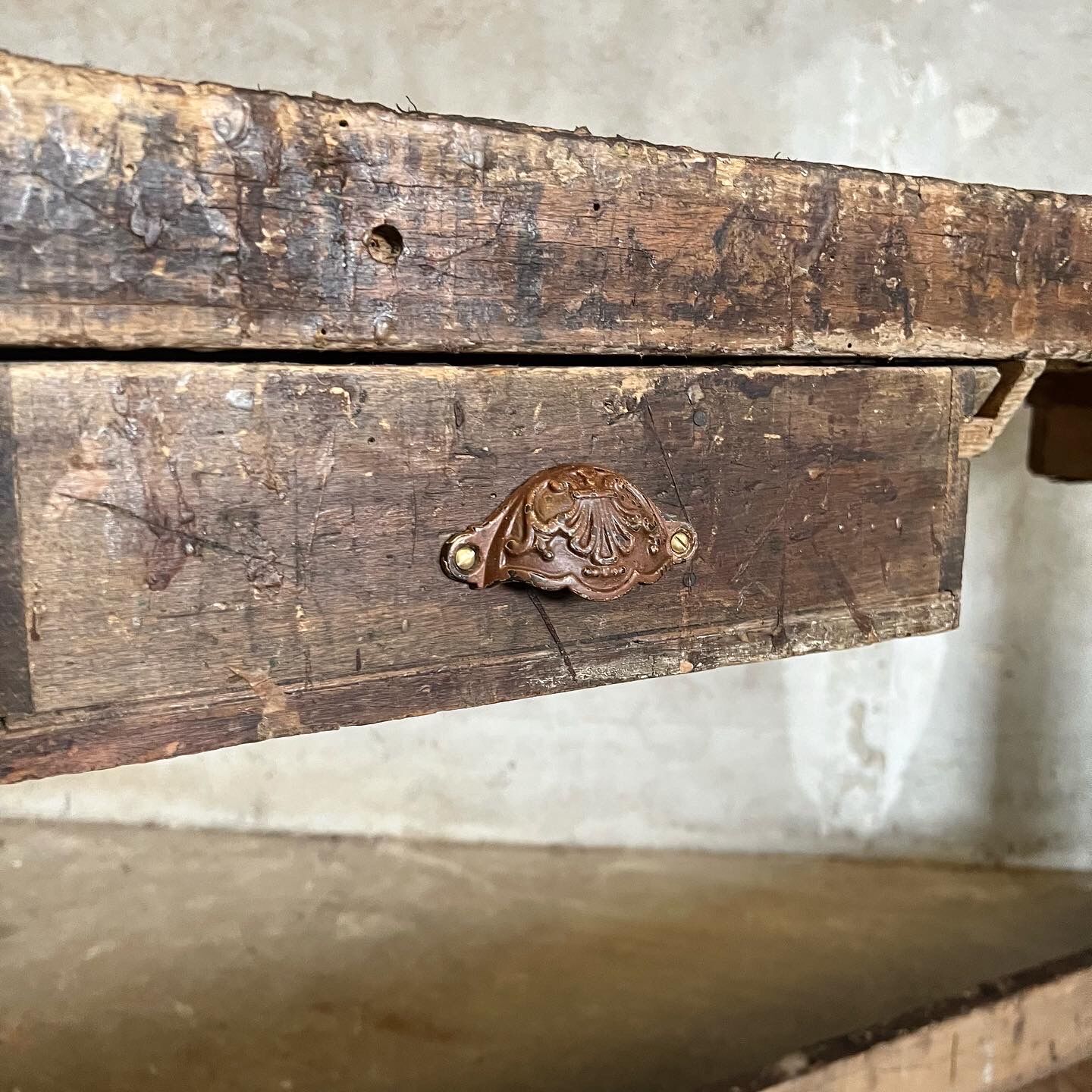 Old carpenter's workbench