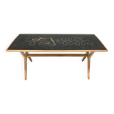 Handcrafted Mosaic coffee table by Berthold Müller, West-Germany 1950s