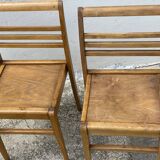 Pair of chairs by René GABRIEL, reconstruction period 1950