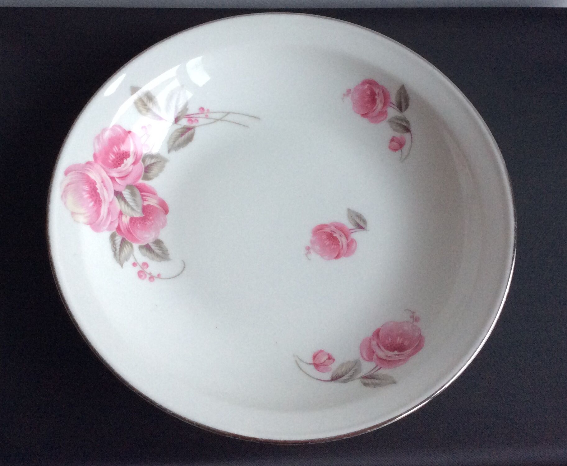 Hollow porcelain dish with fires C.B & Cie V.FRANCE