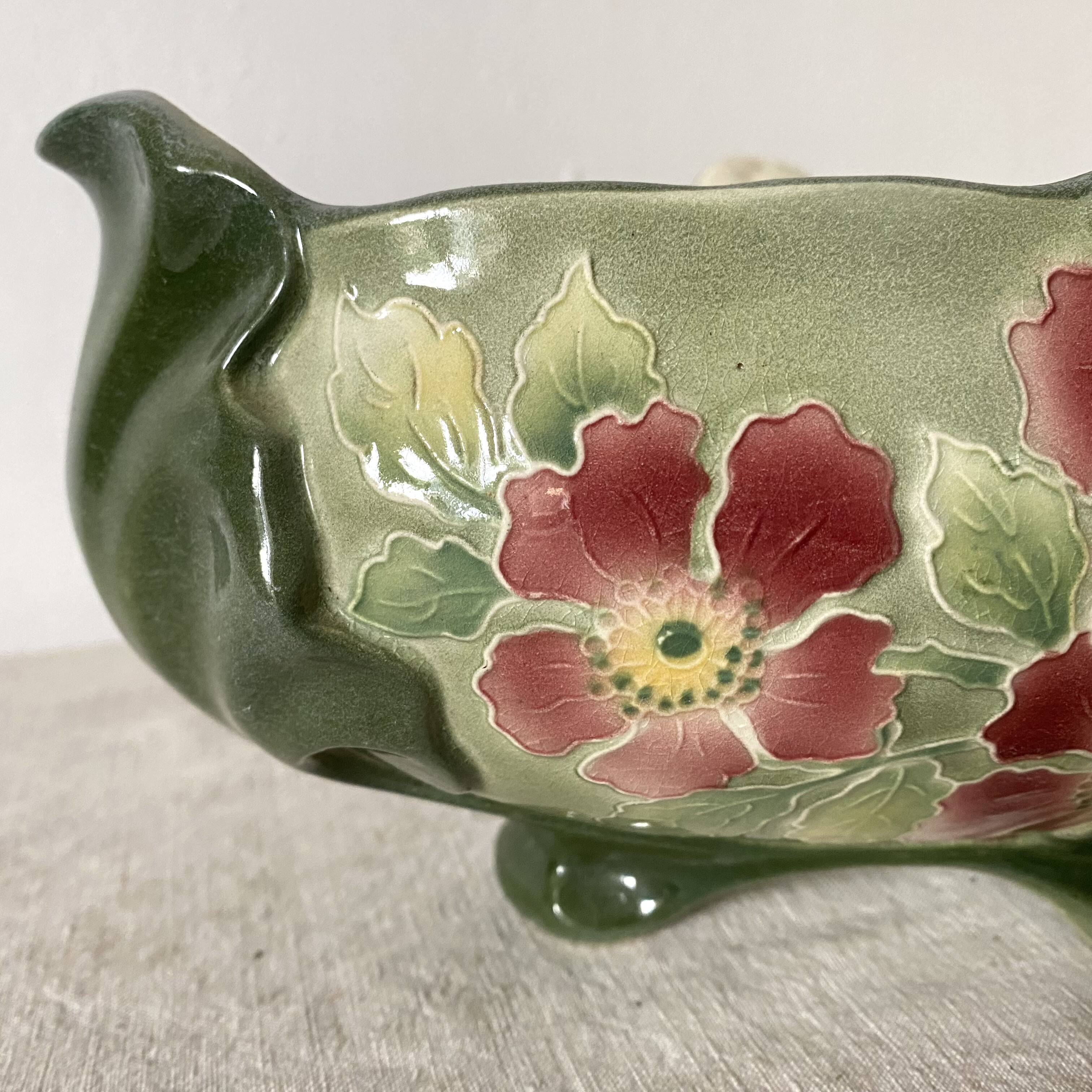 Keller and Guerin Art Nouveau earthenware planter