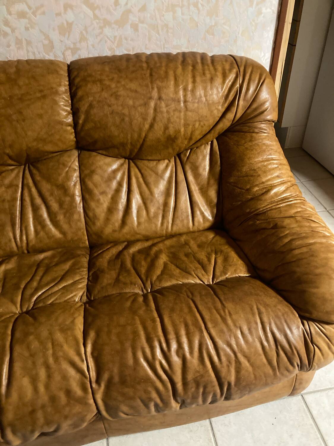 Vintage leather sofa