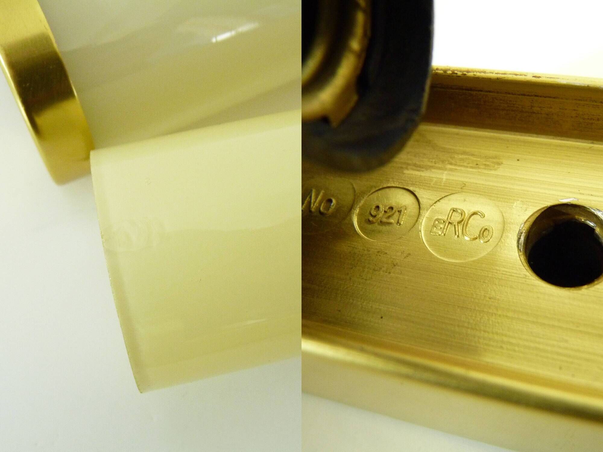 Pair of vintage erco 921 patent zippered wall light germany. year 70