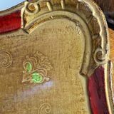 Grand plateau en bois florentin