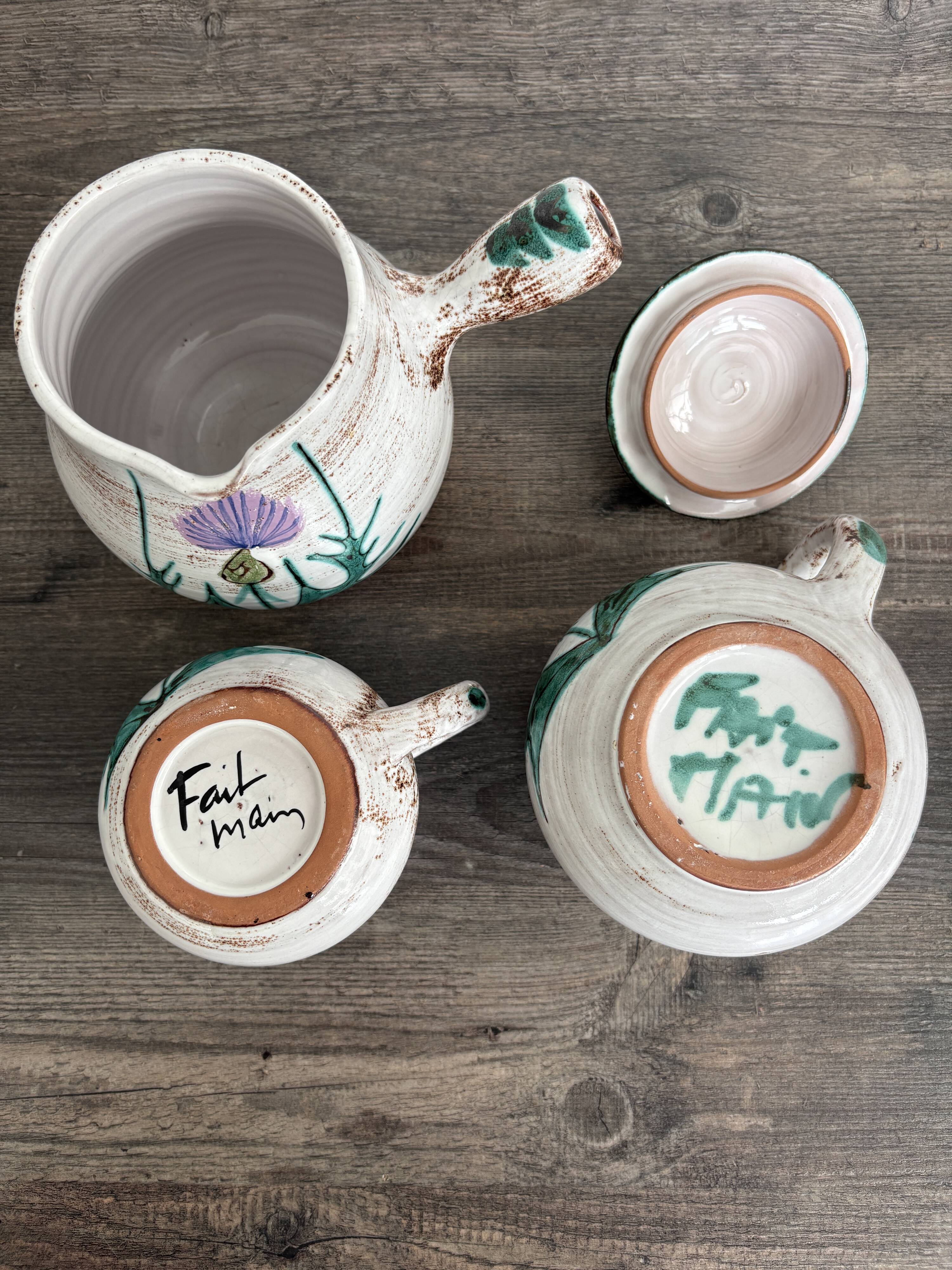 Three Vintage Thistle Pitchers – Daniel Étienne