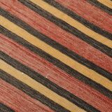 3x10 Rug For Hallway Red & Brown Vintage Kilim Runner Rug, 88x301Cm SK32981