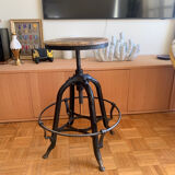 Vintage industrial screw stool