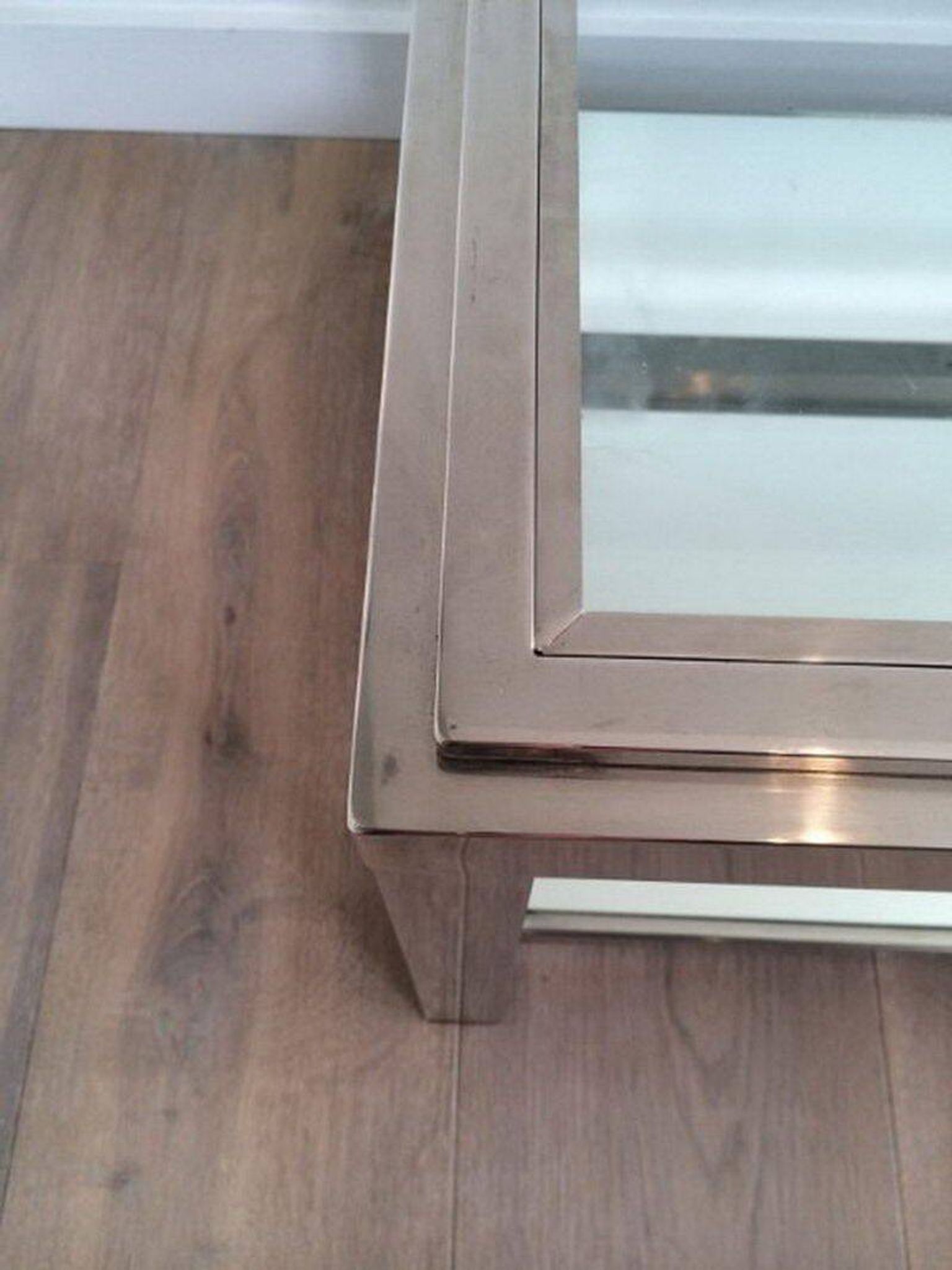Chrome coffee table