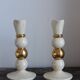 Pair of designer candle holders