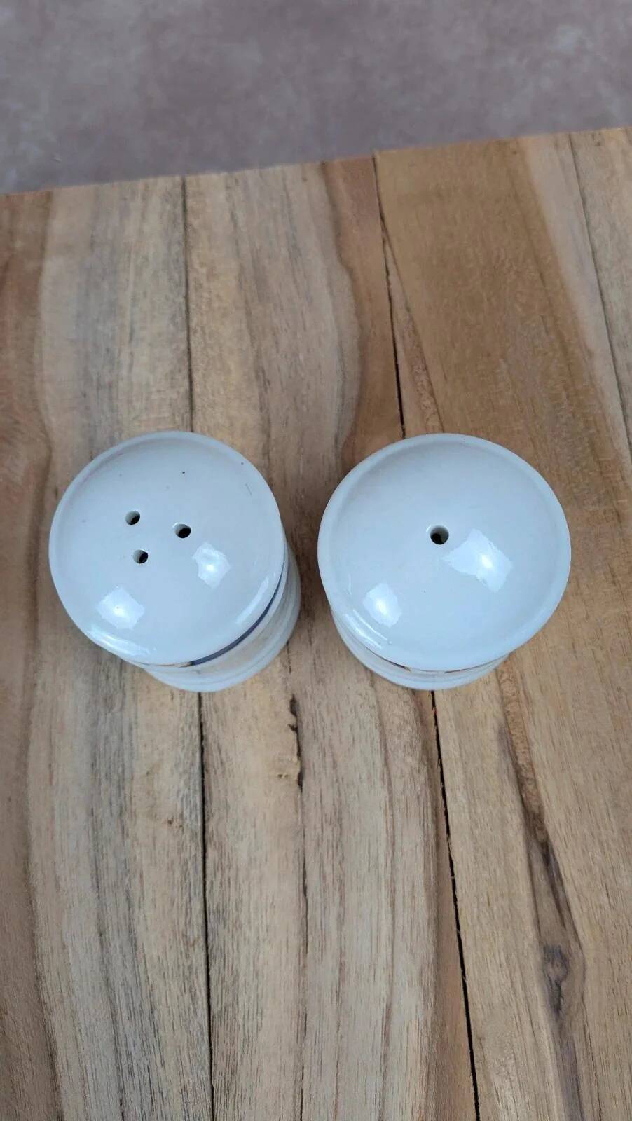 Salt and pepper shakers in porcelain Philippe Deshoulières Selection