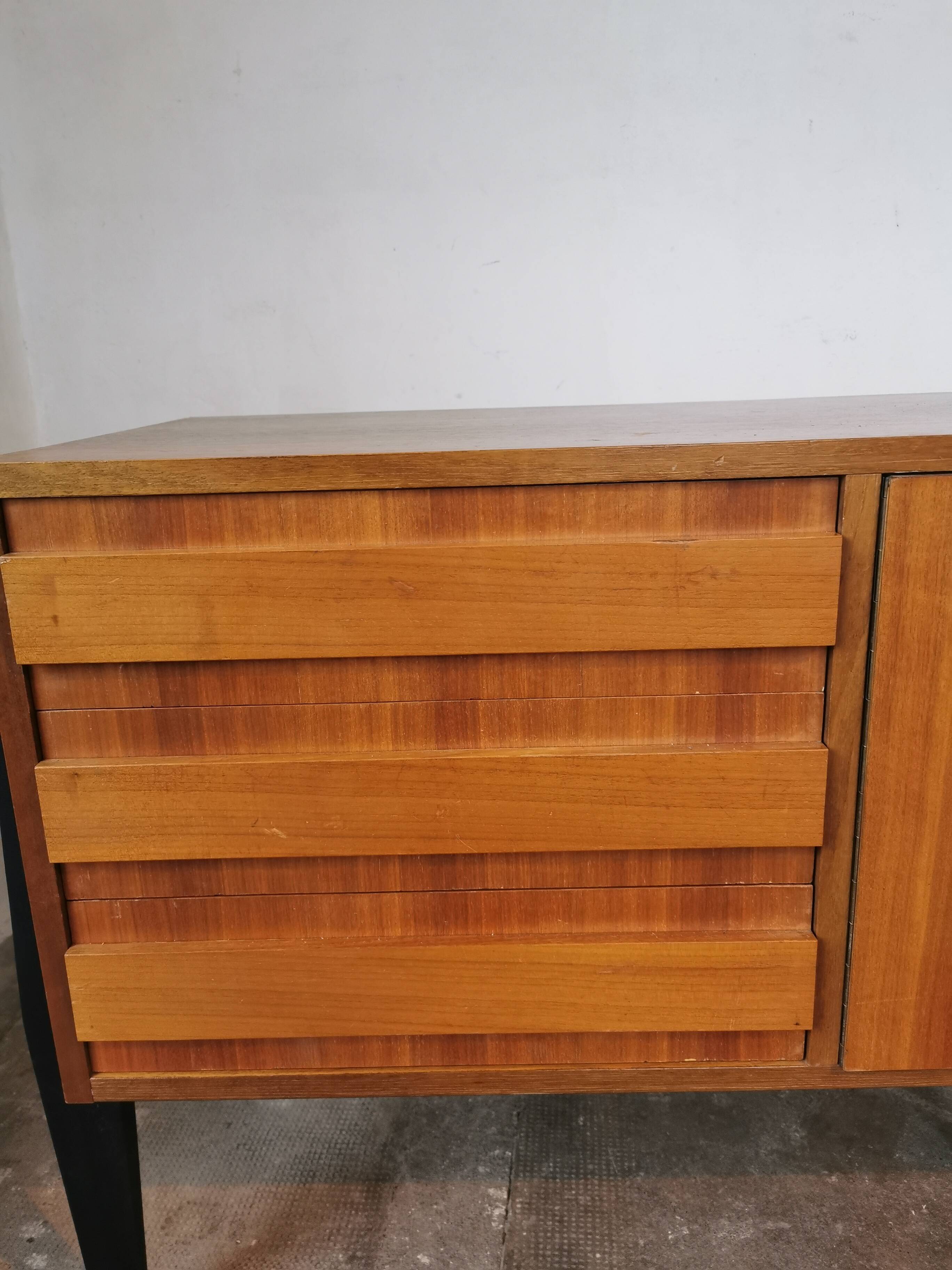 Vintage sideboard, walnut veneer