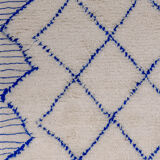 Carpet Berber corridor blue diamond 80x305 cm