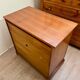 Small 70s TV cabinet in solid cherry wood