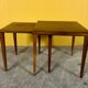 Danish mid - century rosewood nest of 2 tables, 1960s