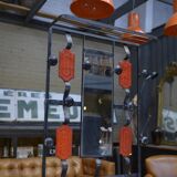 Vintage coat rack in ceramic and metal 1960