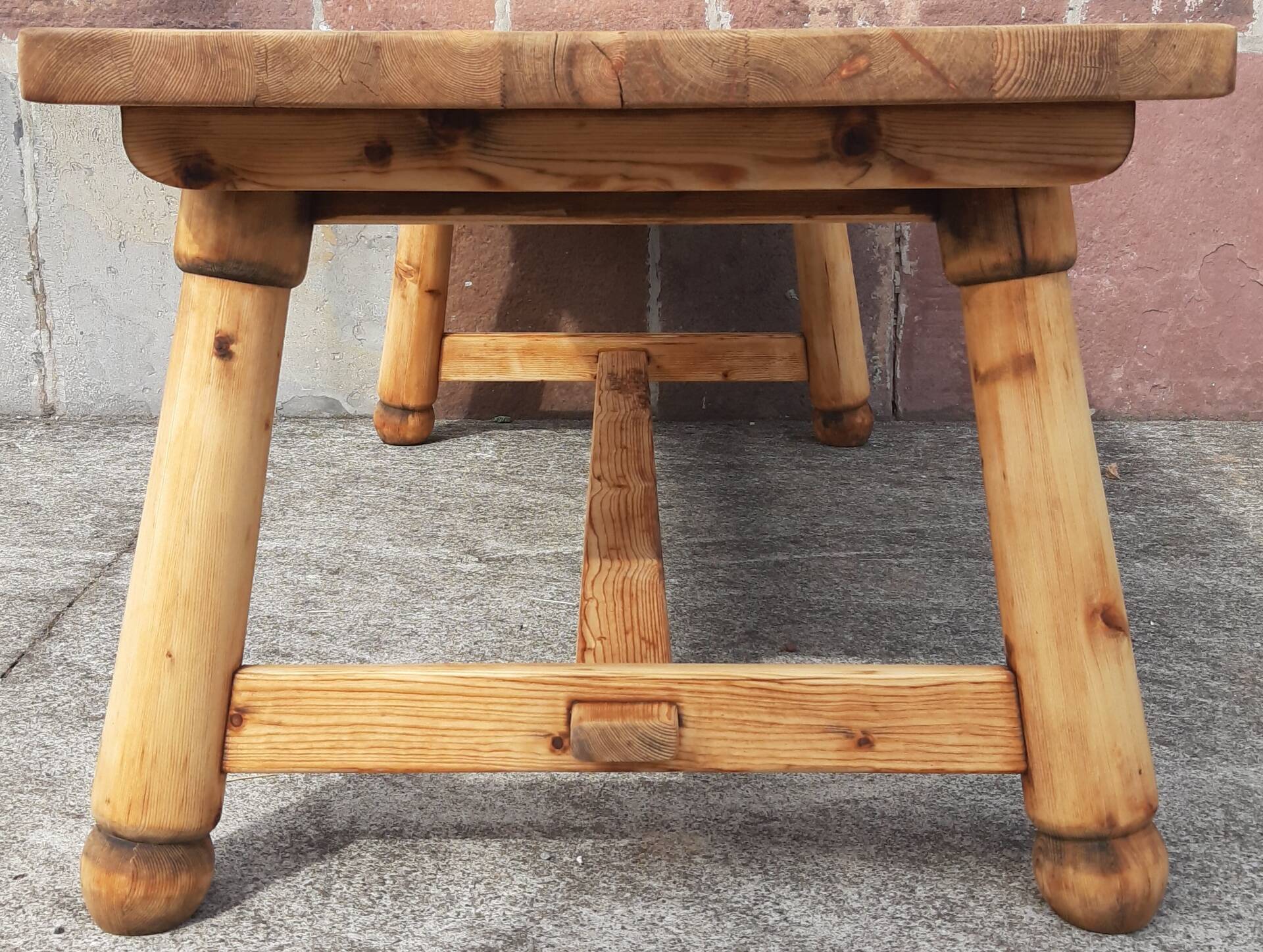 Brutalist table by Georges Robert (2 metres)