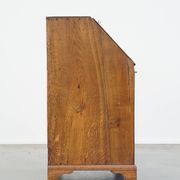 Antique English oak secretaire late 18th/early 19th century with stepped interior and working locks