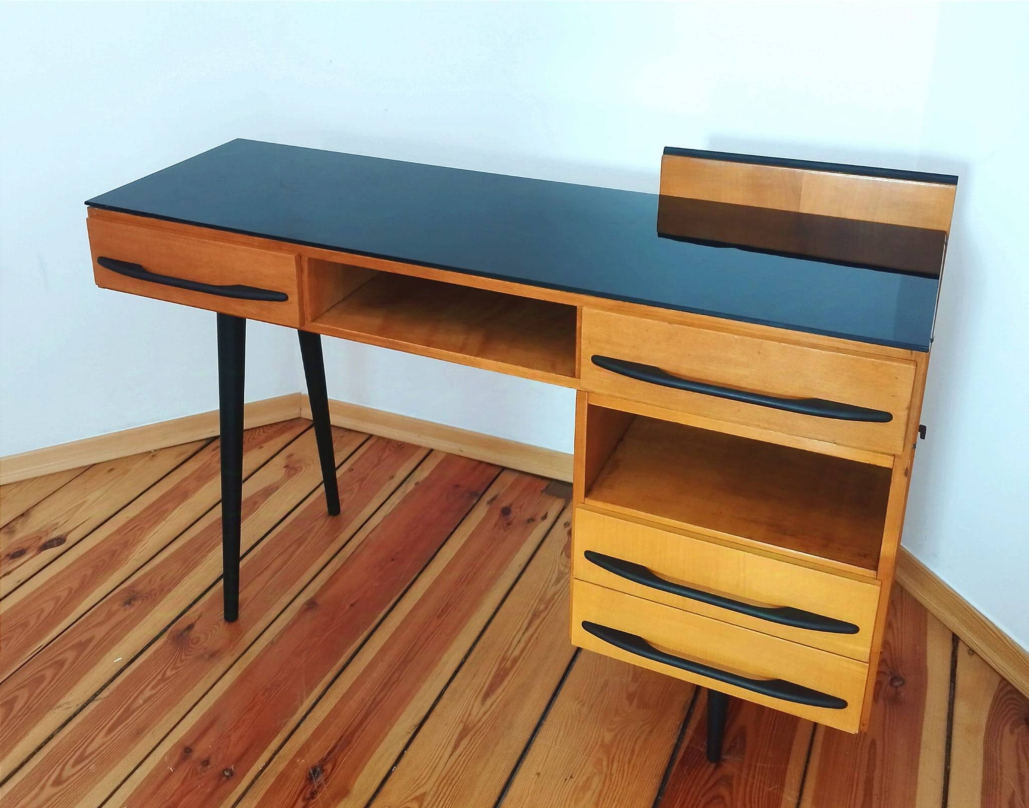 Desk by M. Pozar for Up Závody, Czechoslovakia, 1960s, Set of 2